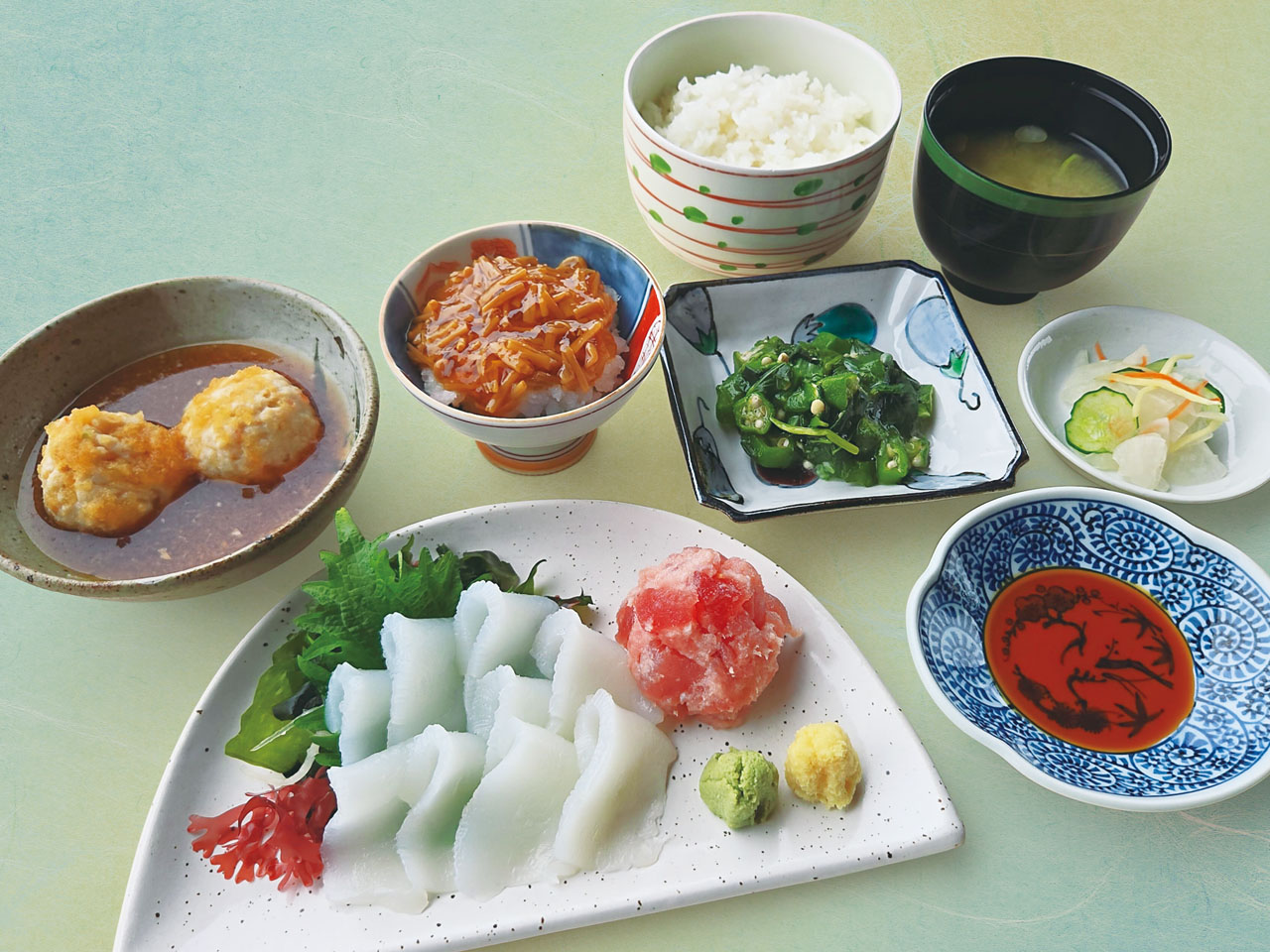 沖縄産赤イカ刺身定食