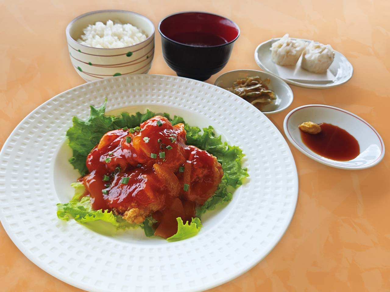 中華風 揚げ鶏のチリソース