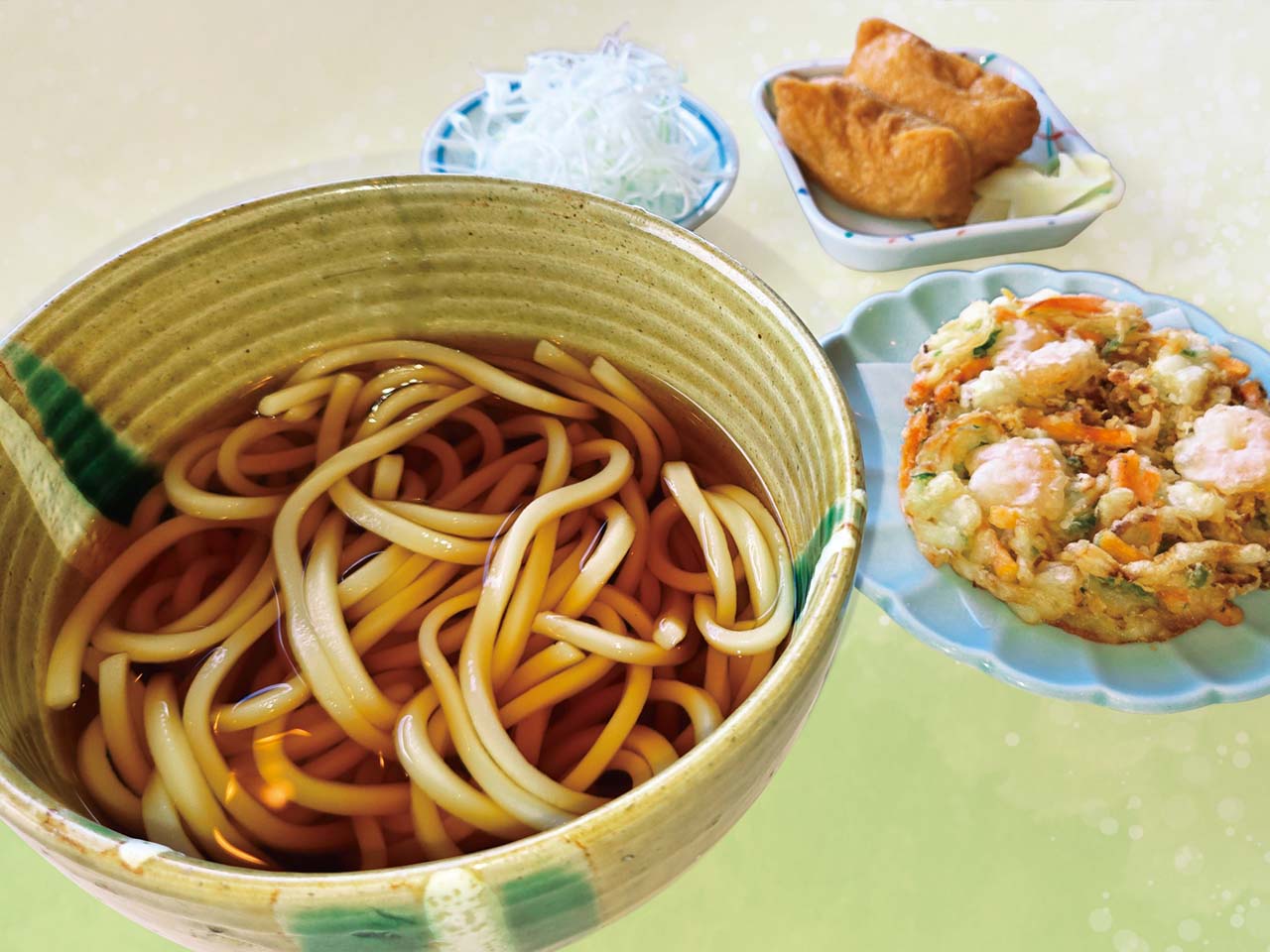 海鮮かき揚げうどん